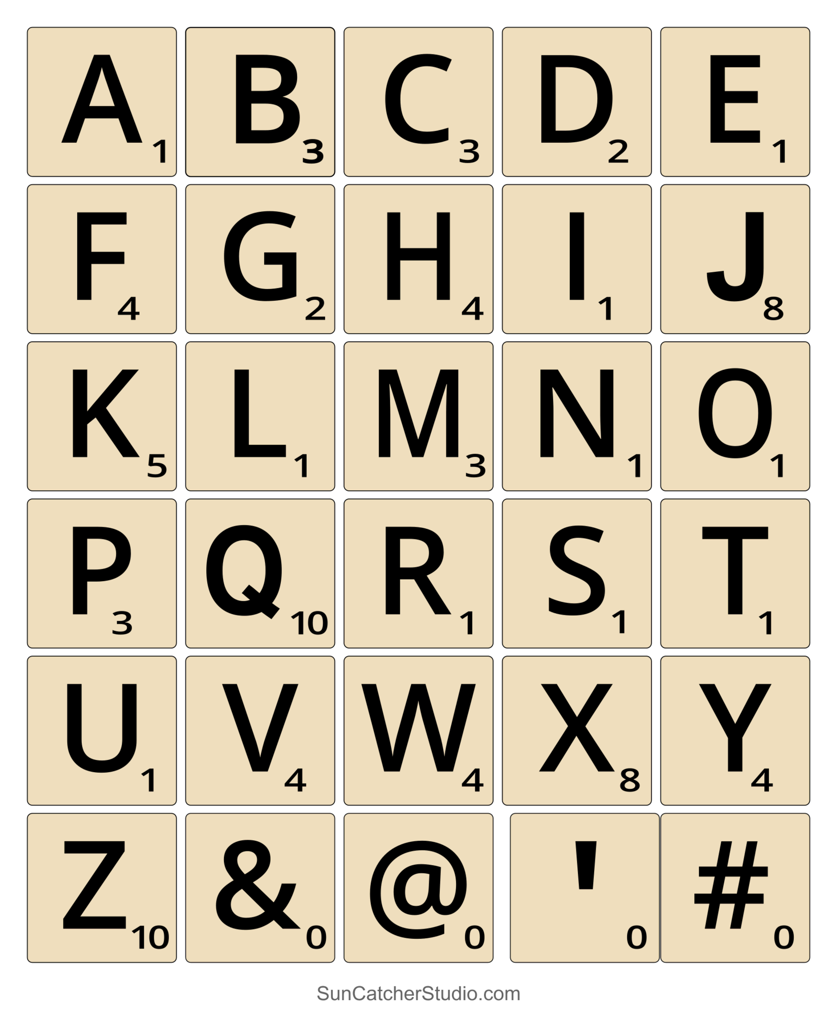 Scrabble Letters And Tiles Free Printable SVG Patterns Free Printables Monograms Design Tools Patterns DIY Projects