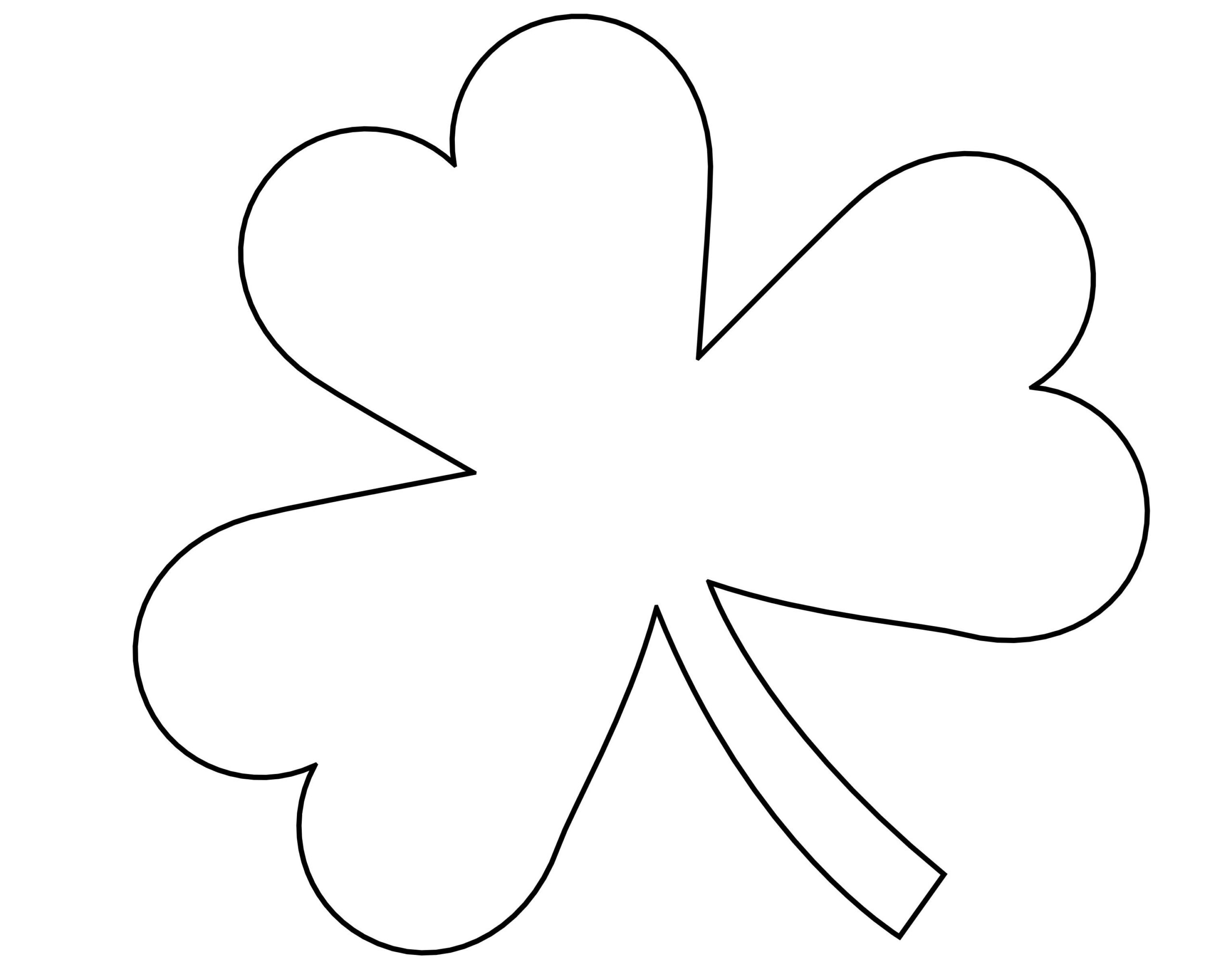 Shamrock Stencil Printable Free