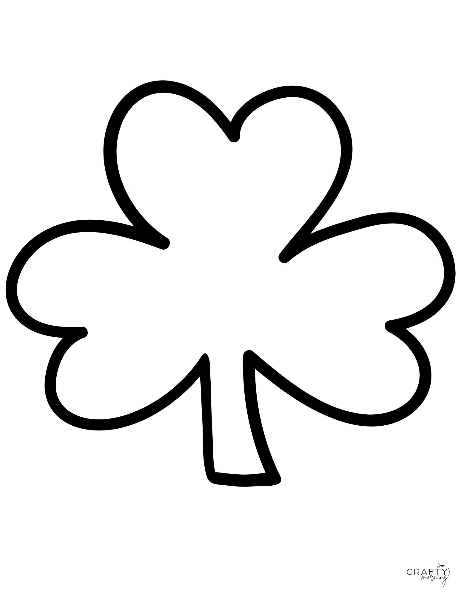 Free Printable Stencil/Irish Shamrock