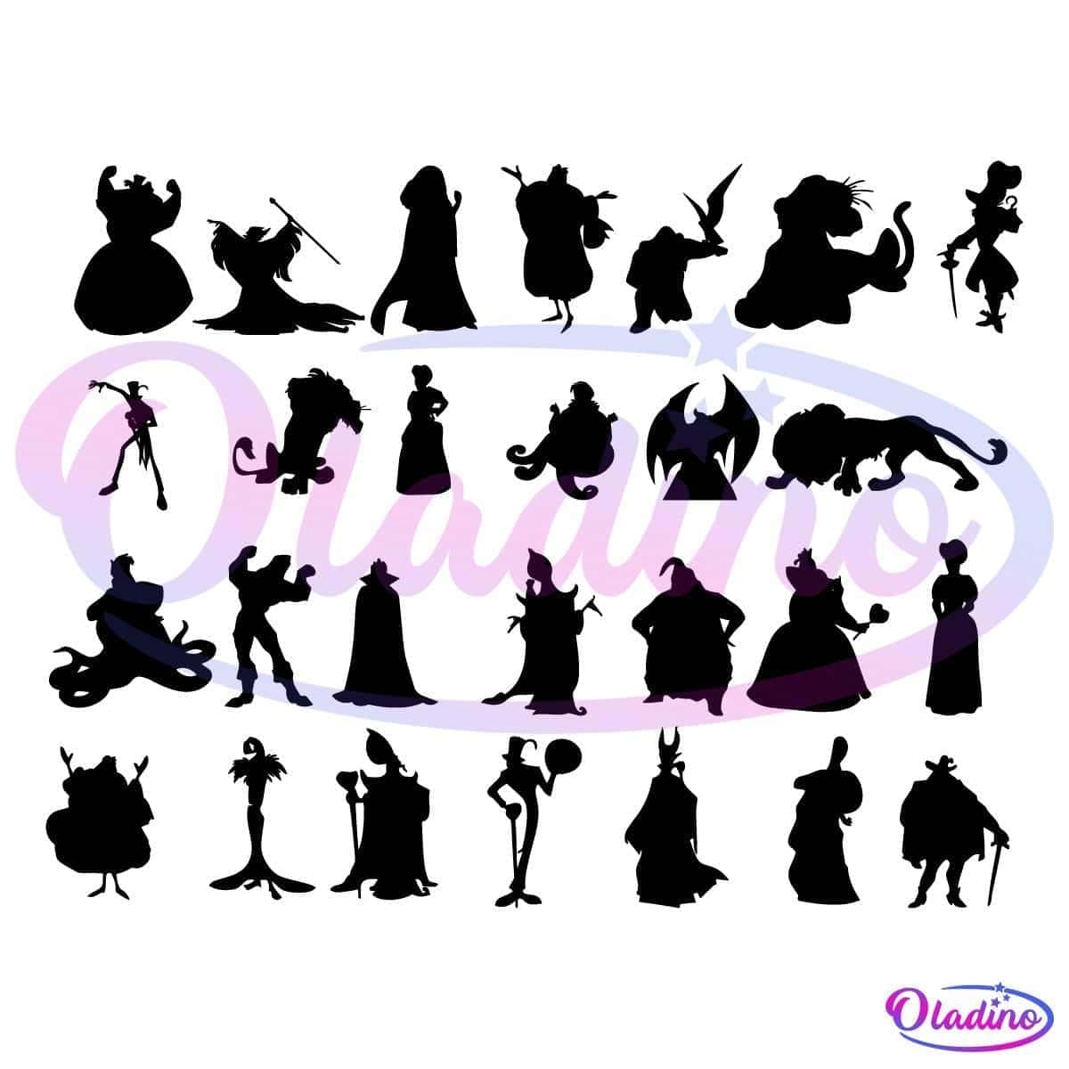 Free Printable Disney Villain Silhouette Stencil