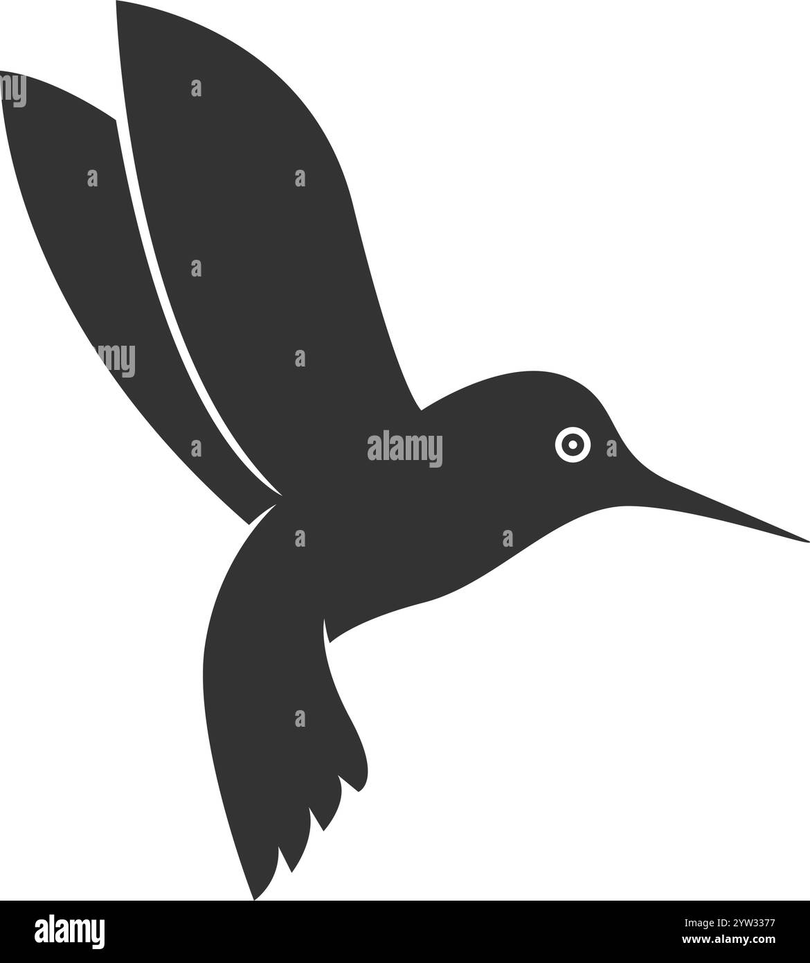 Free Printable Silhouette Of Hummingbird Stencil