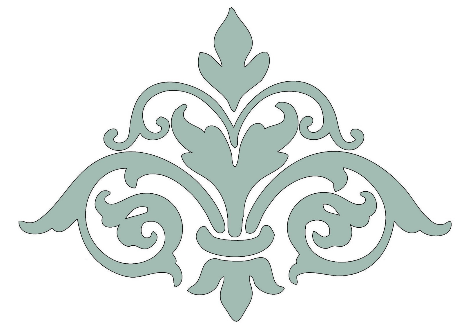 Free Printable Damask Stencils