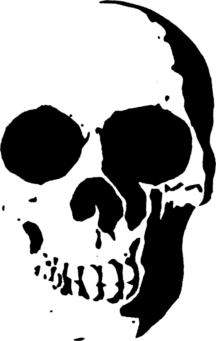Stencil Head Skull Free Printable