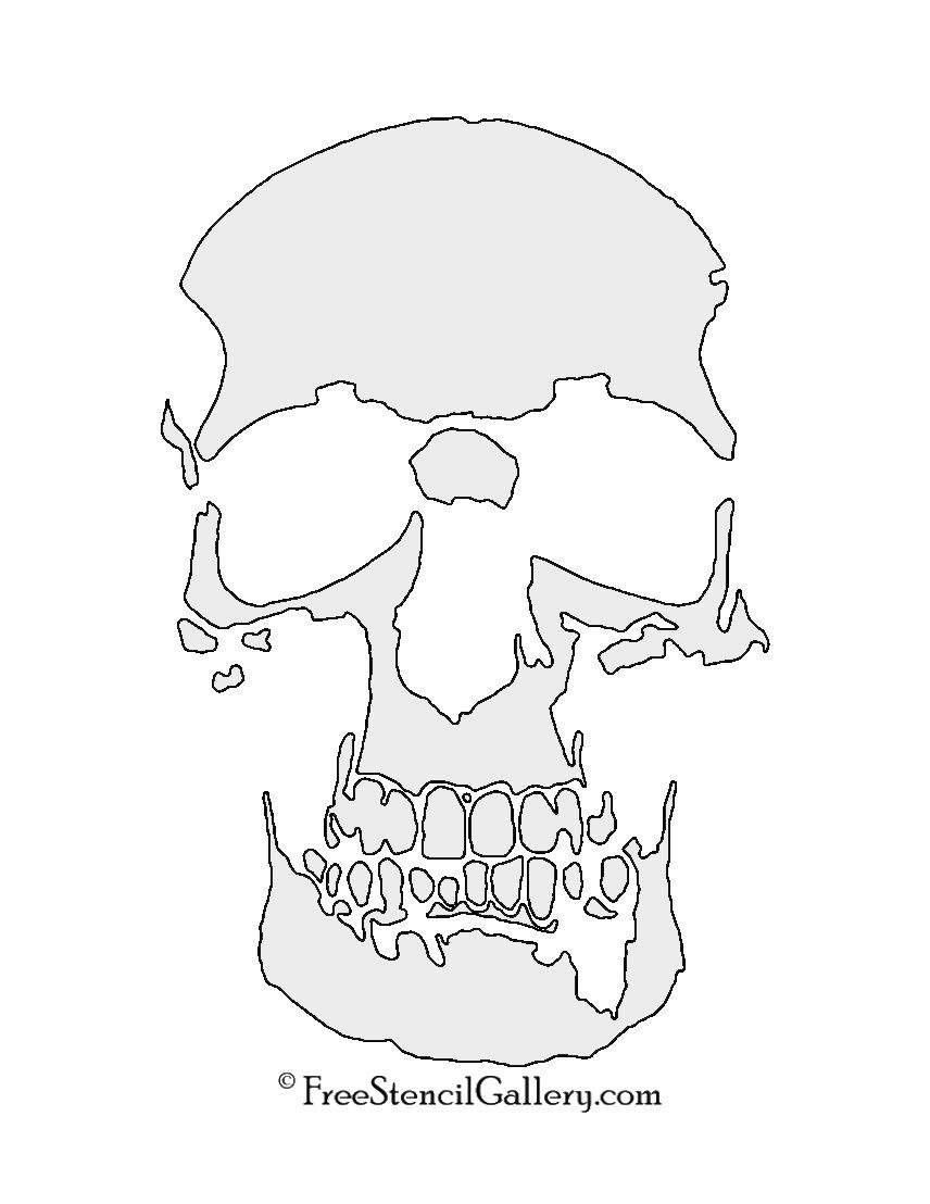 Free Printable Skull Stencil