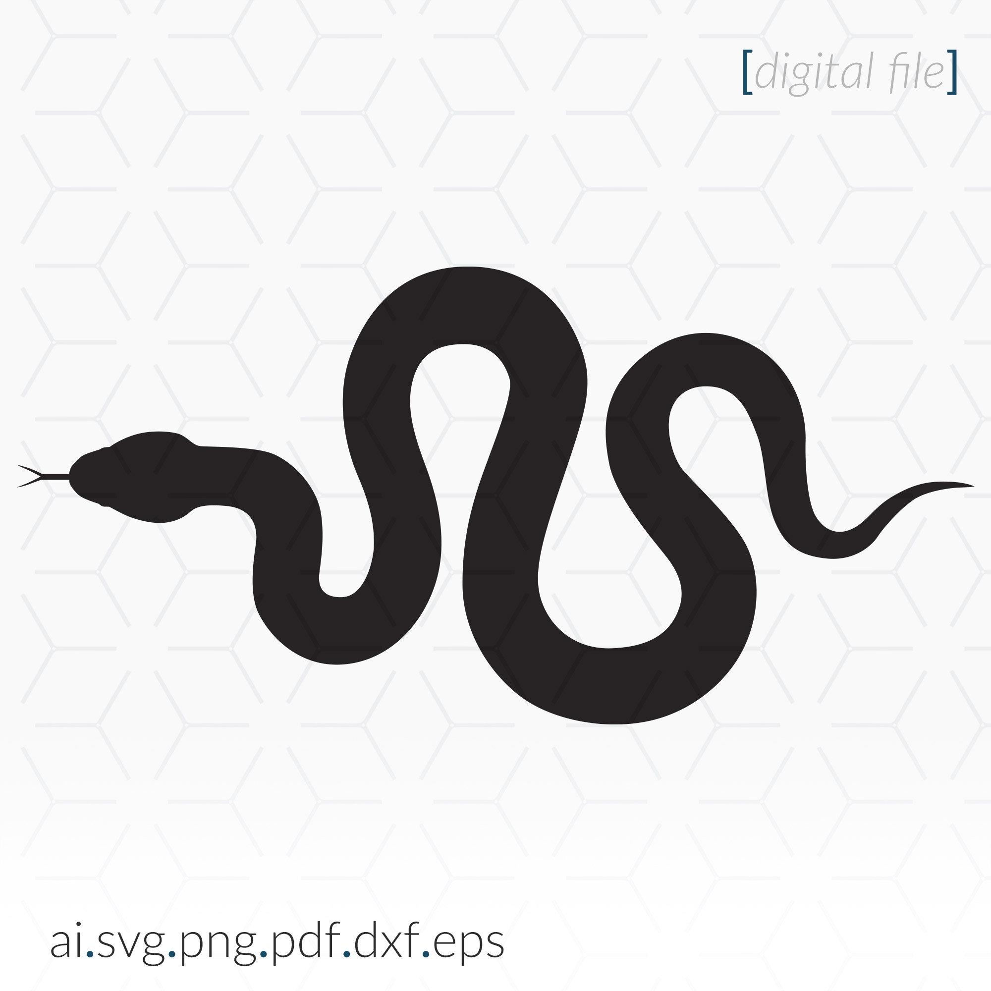 Snake Stencil SVG For Cutting And Printing Projects Etsy