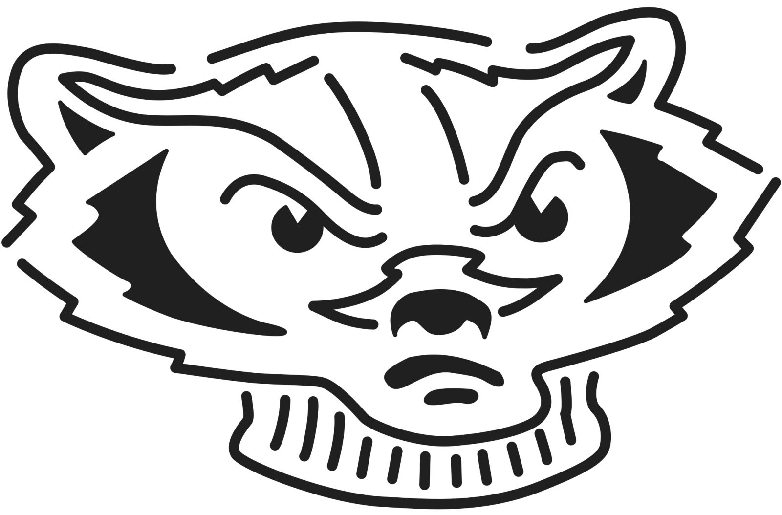 Free Printable Wisconsin Badgers Stencil