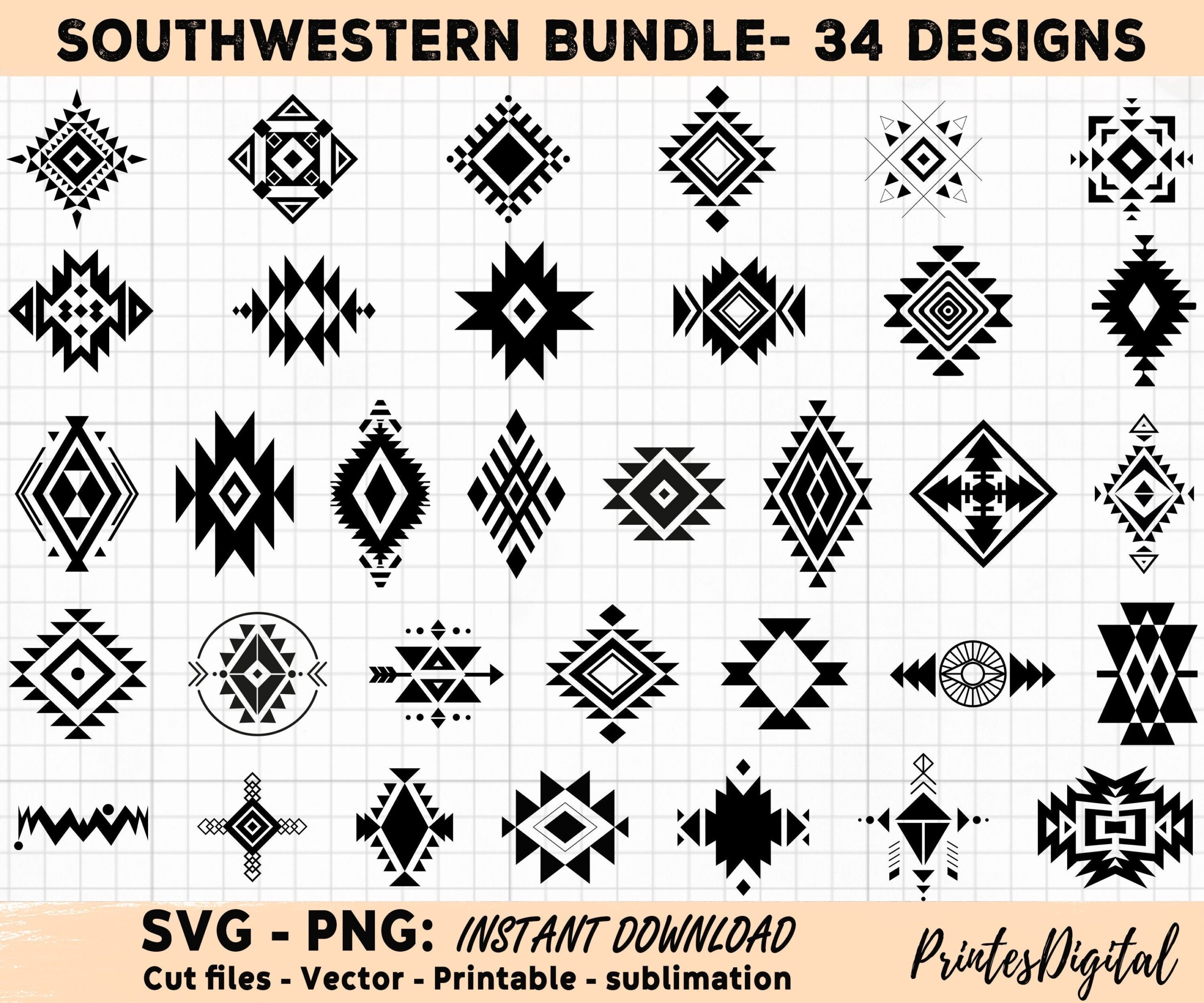 Southwest Stencils Free Printable Tribal