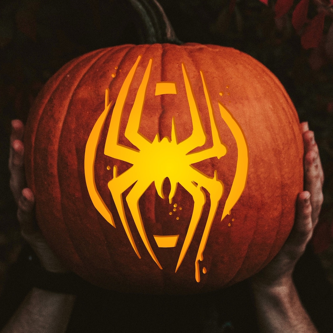 Free Printable Spiderman Pumpkin Stencil