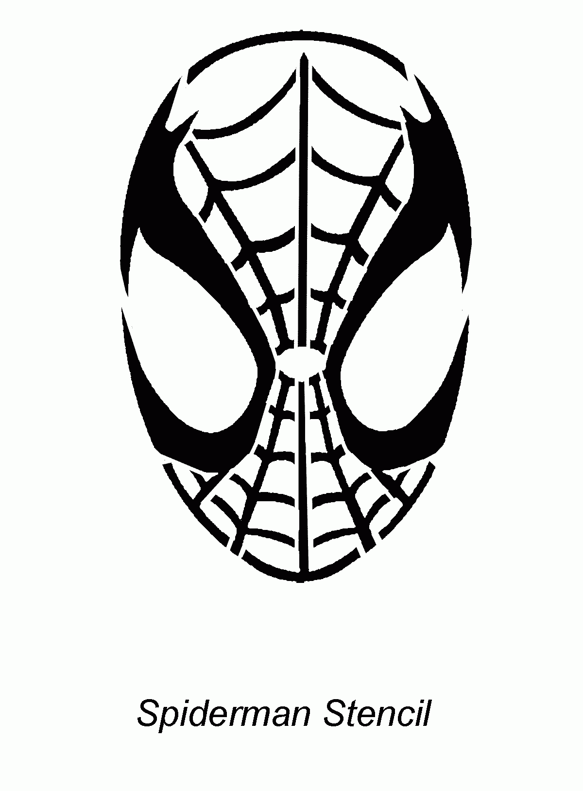 Free Printable Small Spiderman Pumpkin Stencil