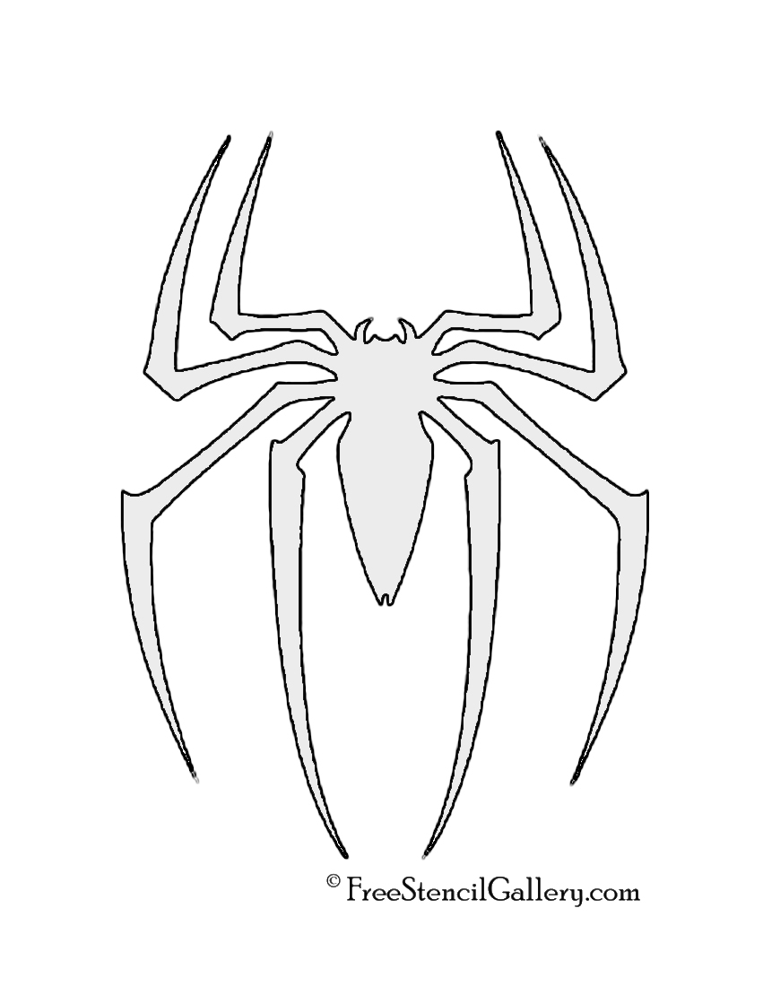 Pumpkin Spiderman Stencil Free Printable