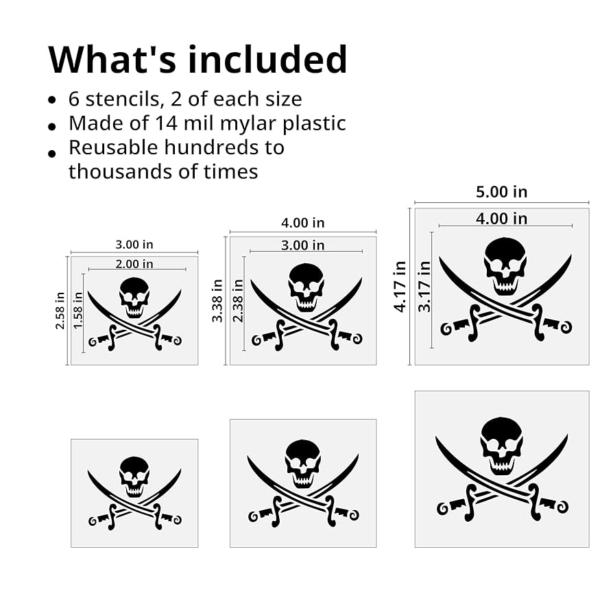 Free Jolly Roger Stencil Printable