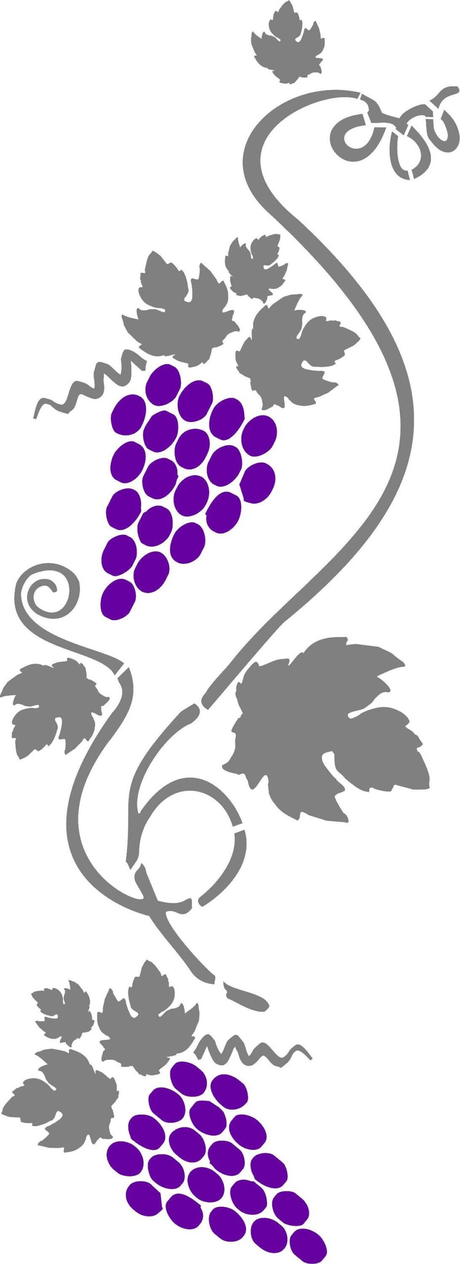 Free Printable Grape Vine Stencils