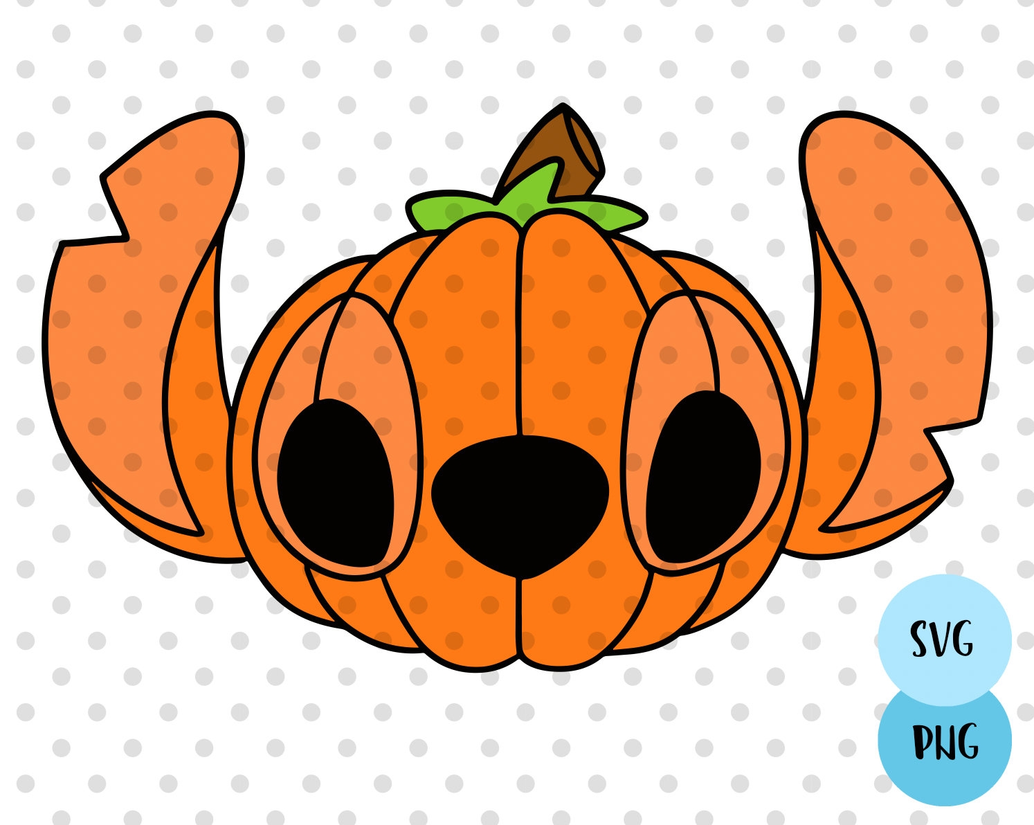 Stitch Pumpkin Stencil Etsy
