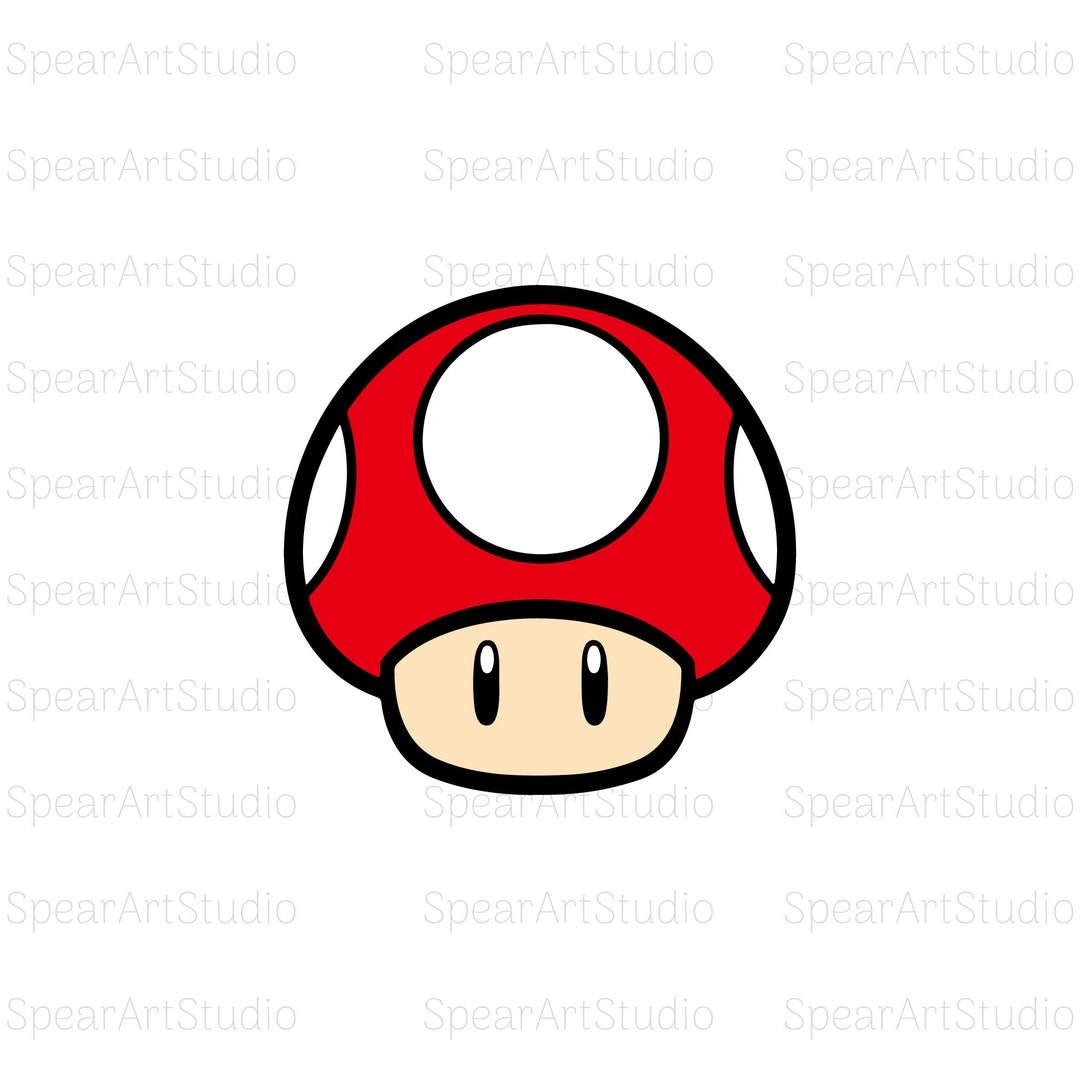 Mario Mush Printable Free Mario Stencil