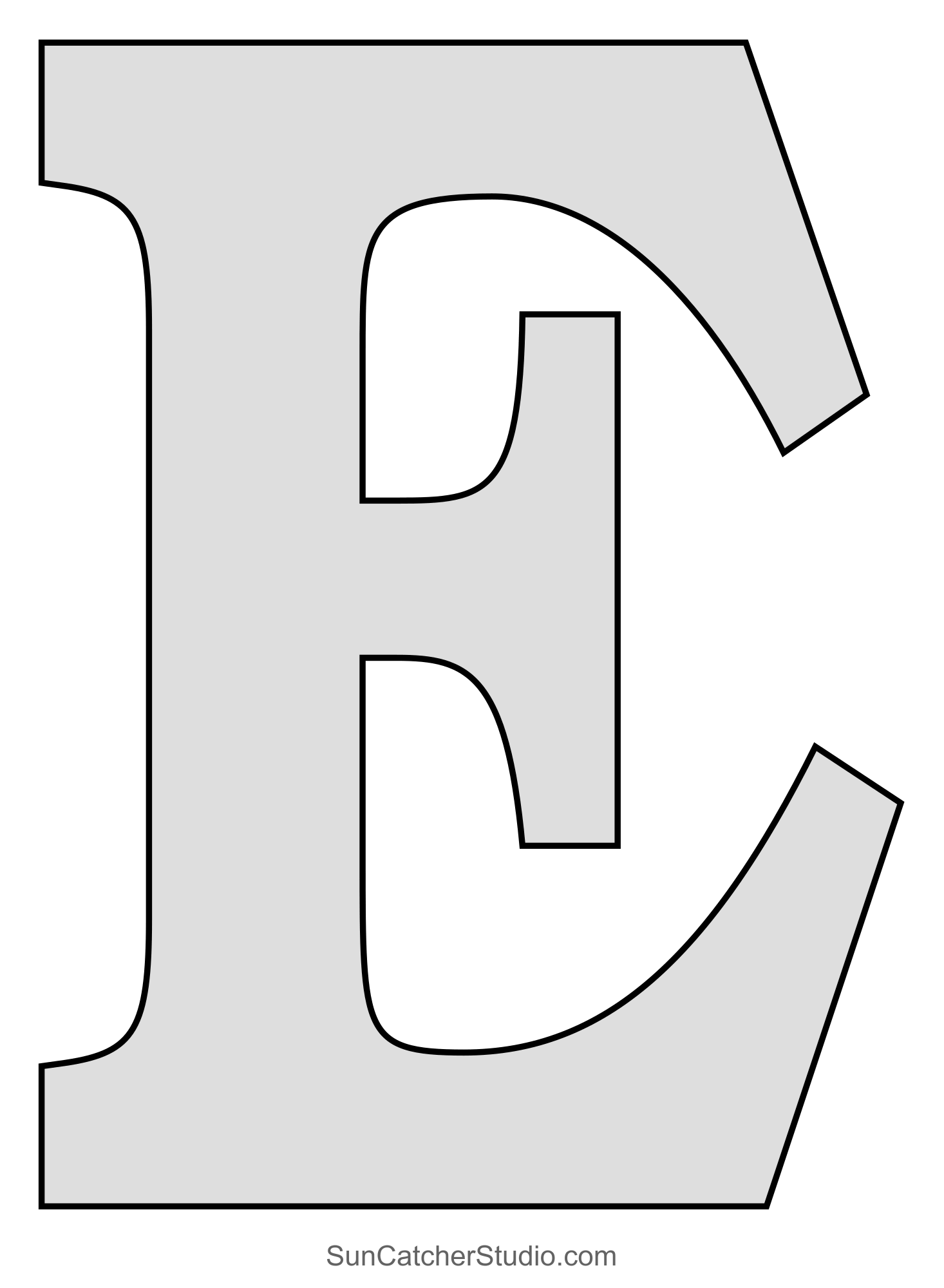 Free Printable Block Letter Stencils