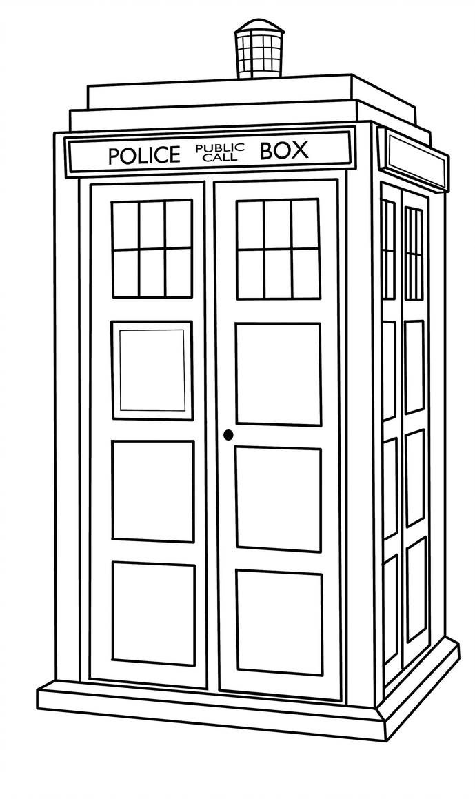 Tardis Outline By CallMePin