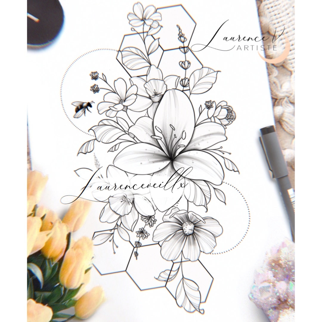 Free Printable Lilly Tatto Stencils