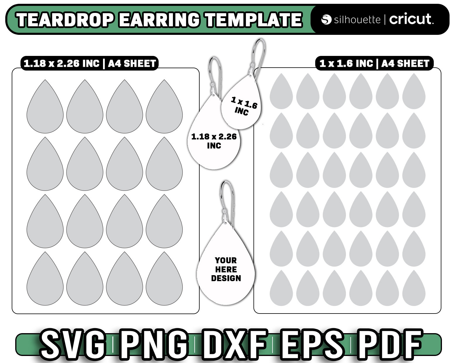 Free Printable Stencil Teardrop