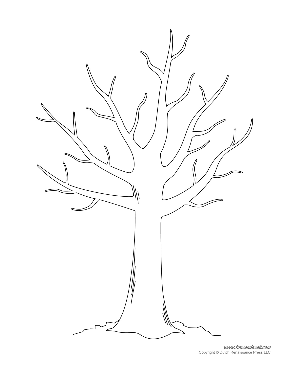 Free Printable Tree Stencil