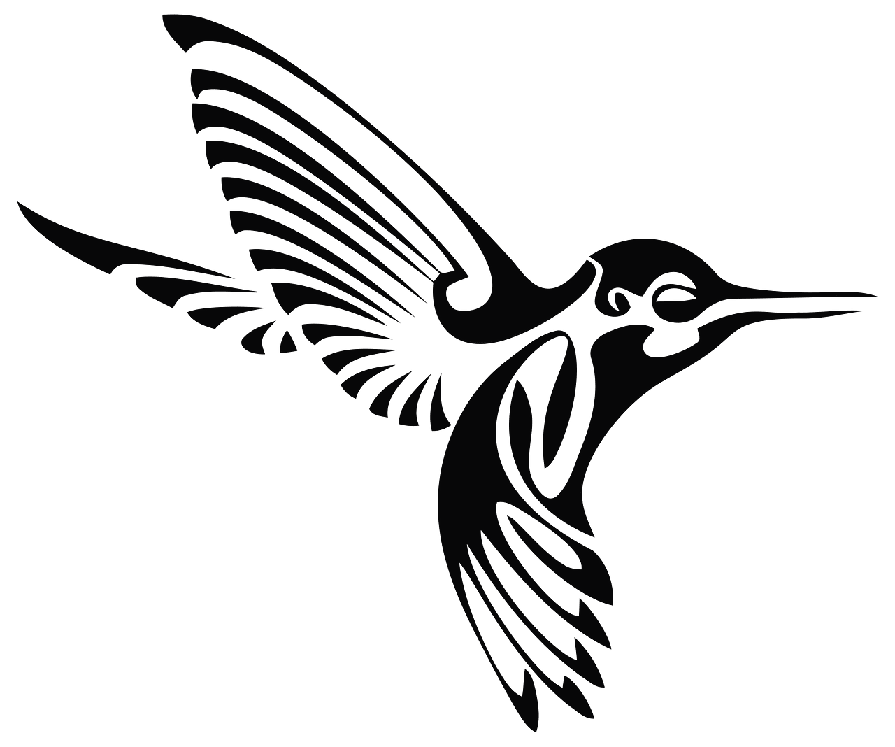 Tribal Hummingbird Free Vector Clipart Images On Creazilla