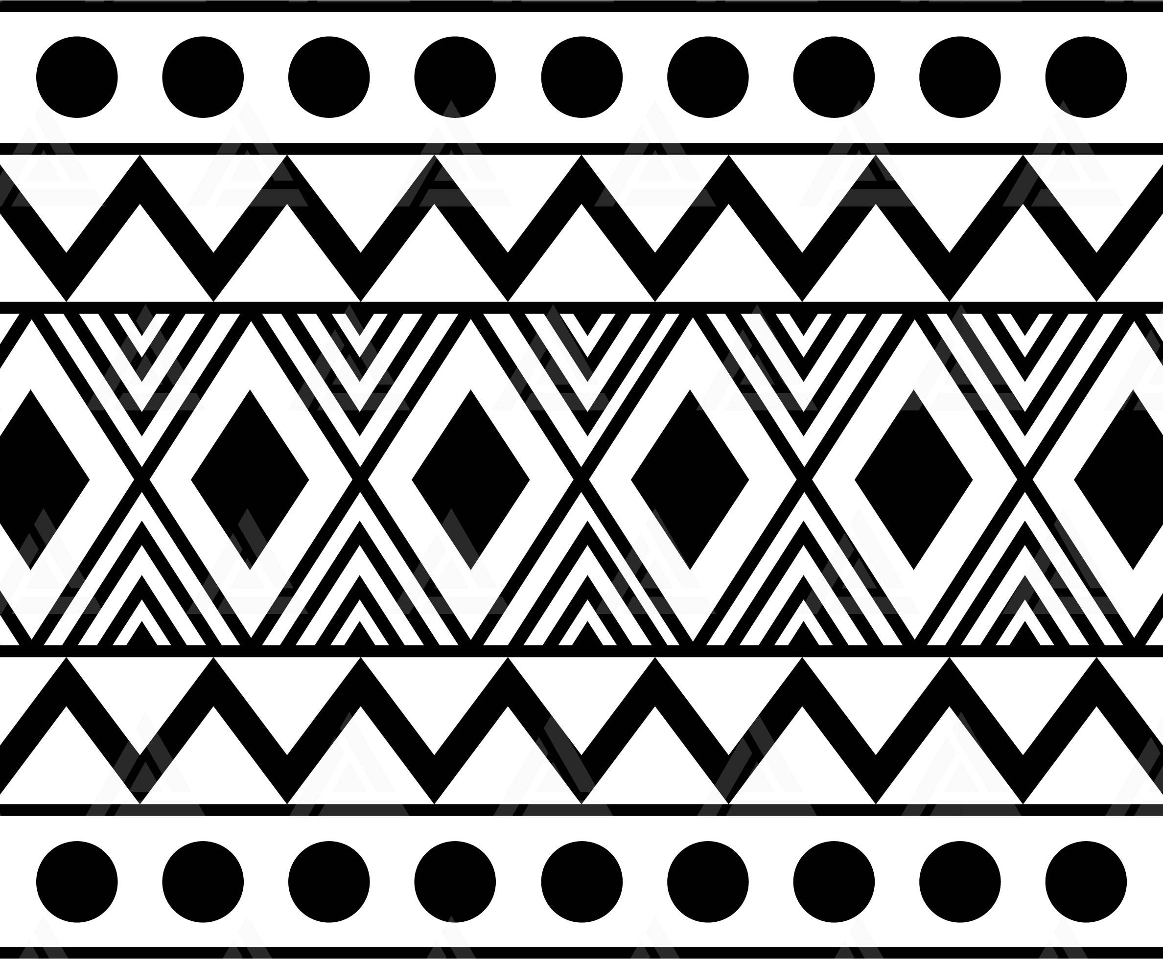 Tribal Pattern Svg Aztec Pattern Svg Geometric Boho Background Southwest Motif Svg Cut File Cricut Png Pdf Eps Vector Stencil Vinyl Etsy