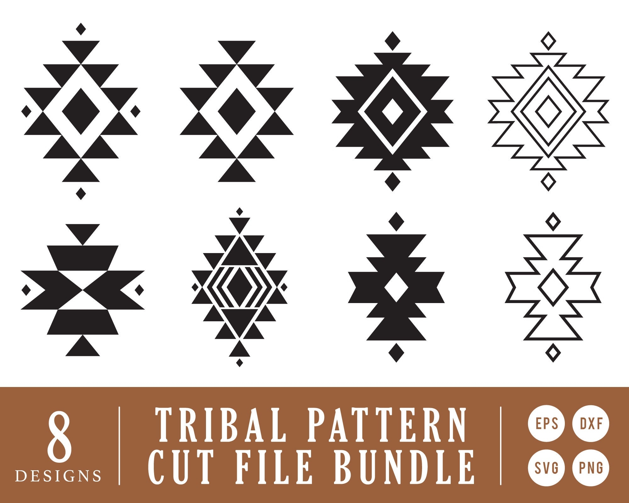 Tribal Pattern SVG Geometric Pattern SVG Diy Tile SVG Southwestern Svg Native American Pattern Svg Cricut Cameo Silhouette Etsy