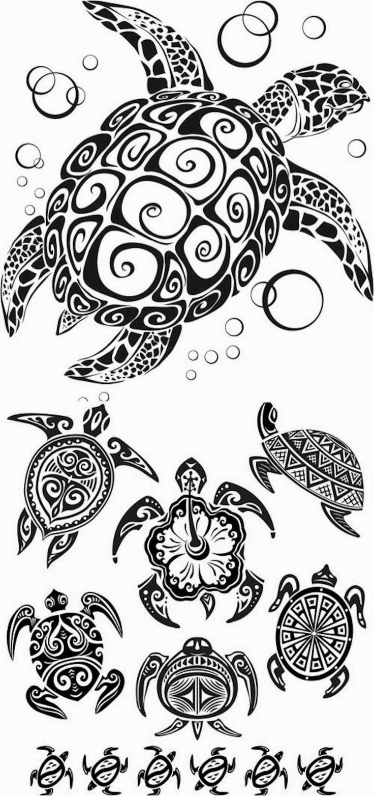 Turtle Tattoo Stencils