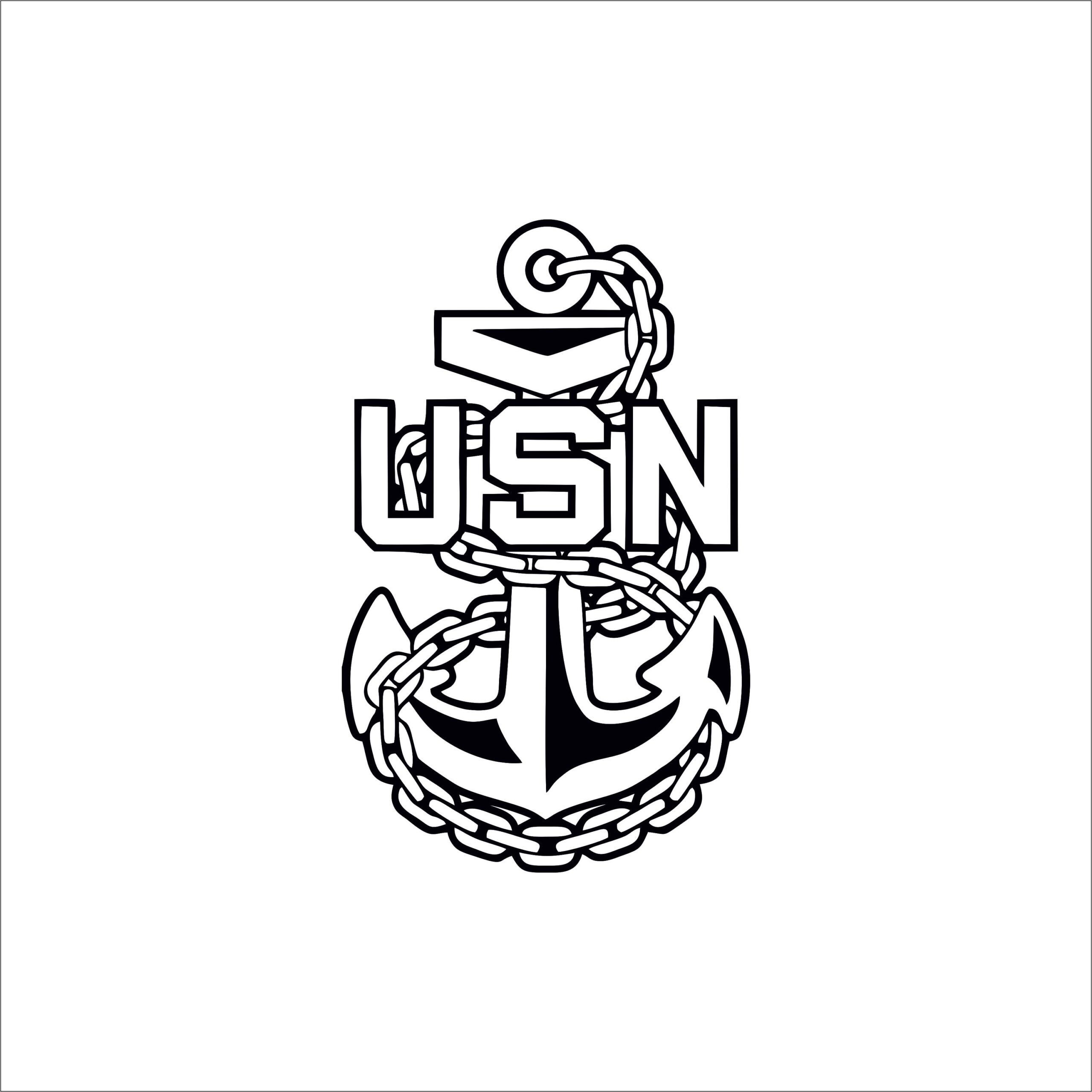 US Navy Chiefs Anchors SVG Format Etsy