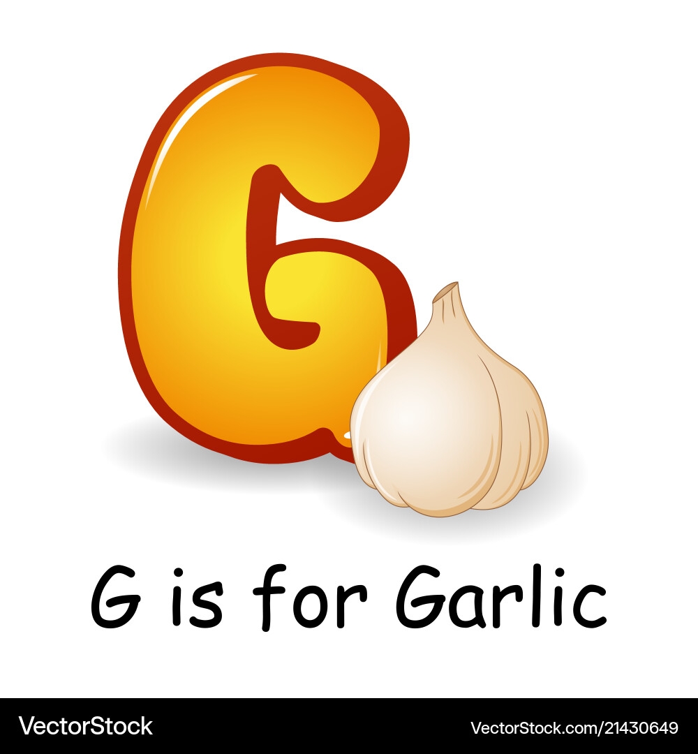Free Printable Alphabet Garlic Stencil