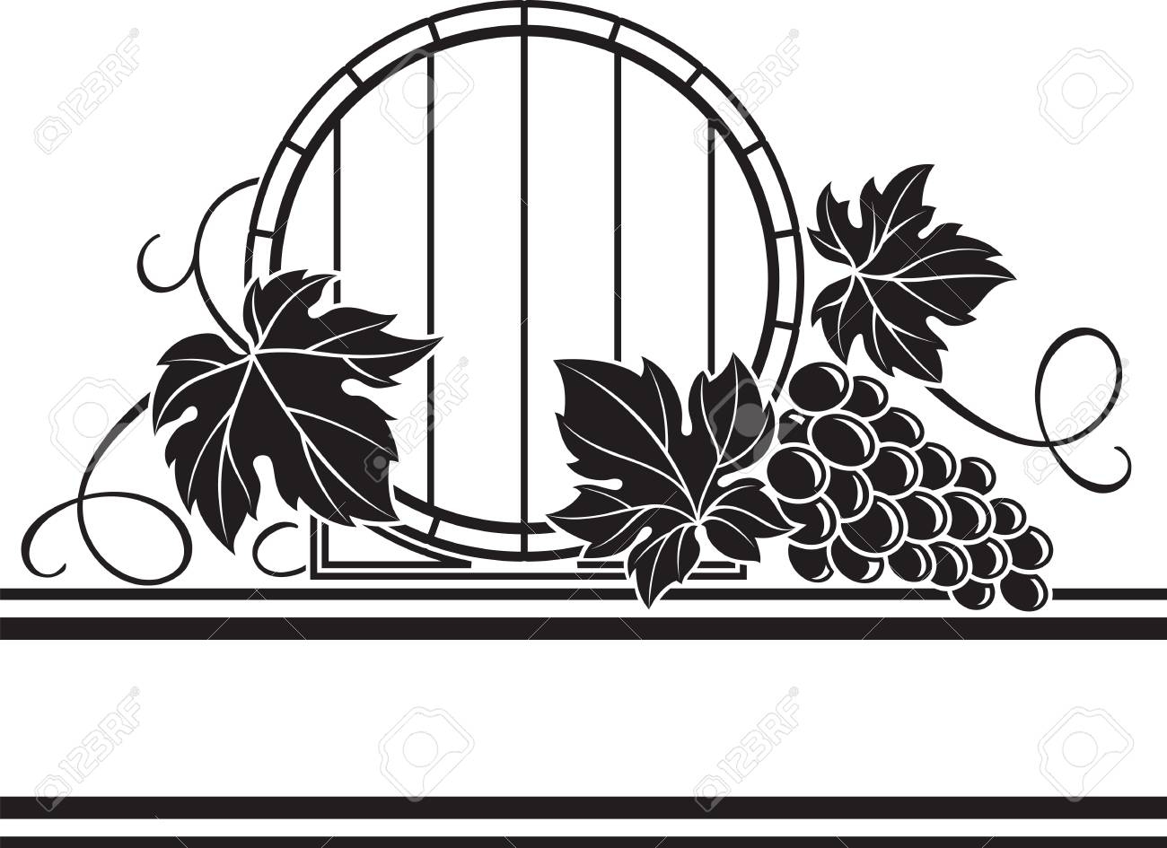 Free Printable Wine Grapes Stencils