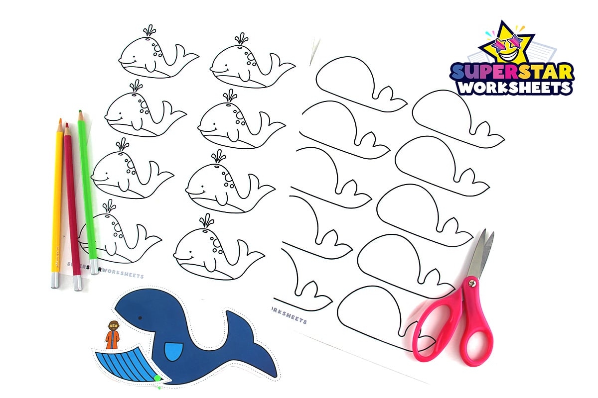 Large Whale Stencil Free Printable