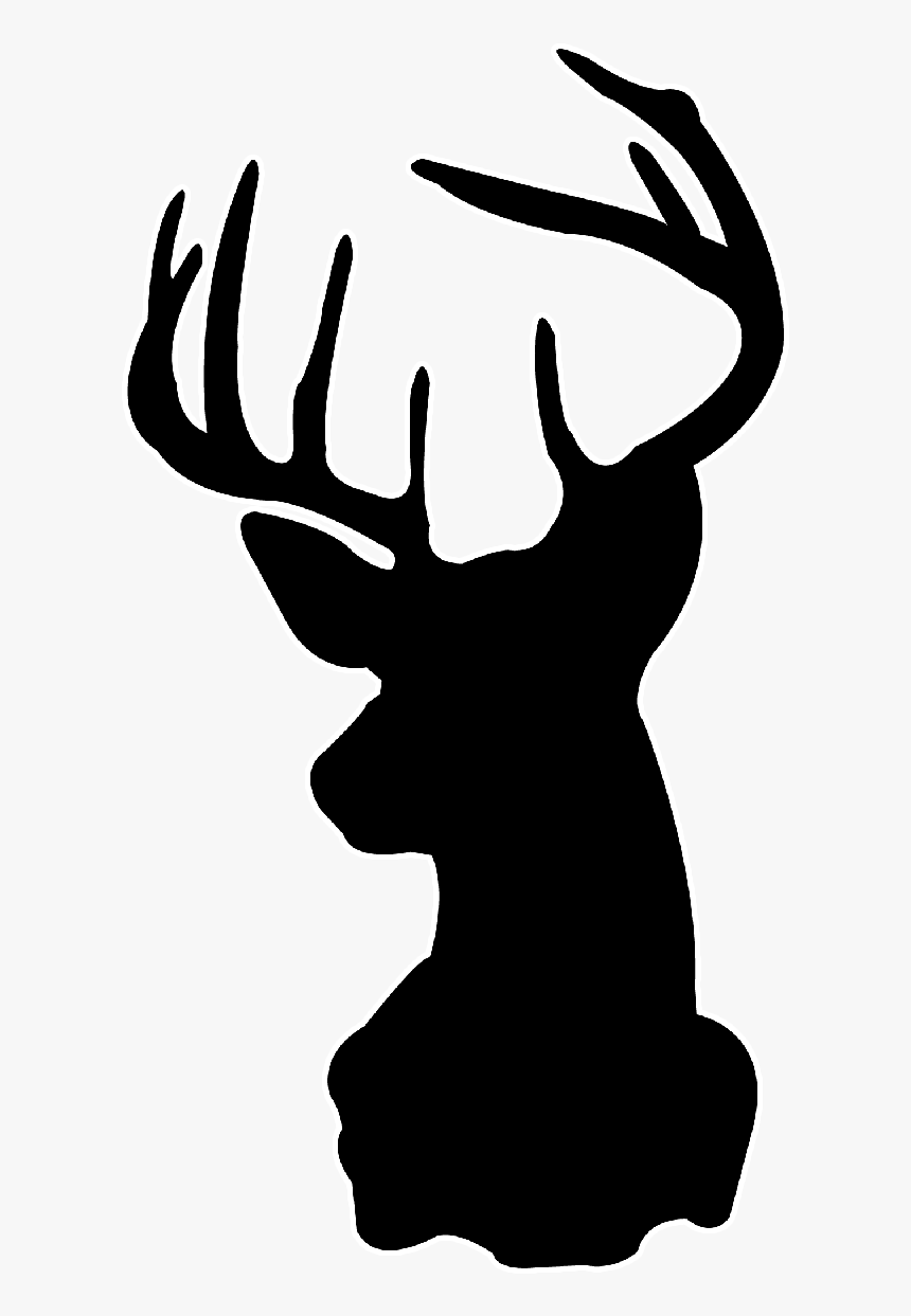 White tailed Deer Silhouette Stencil Drawing Printable Deer Pumpkin Stencil HD Png Download Kindpng