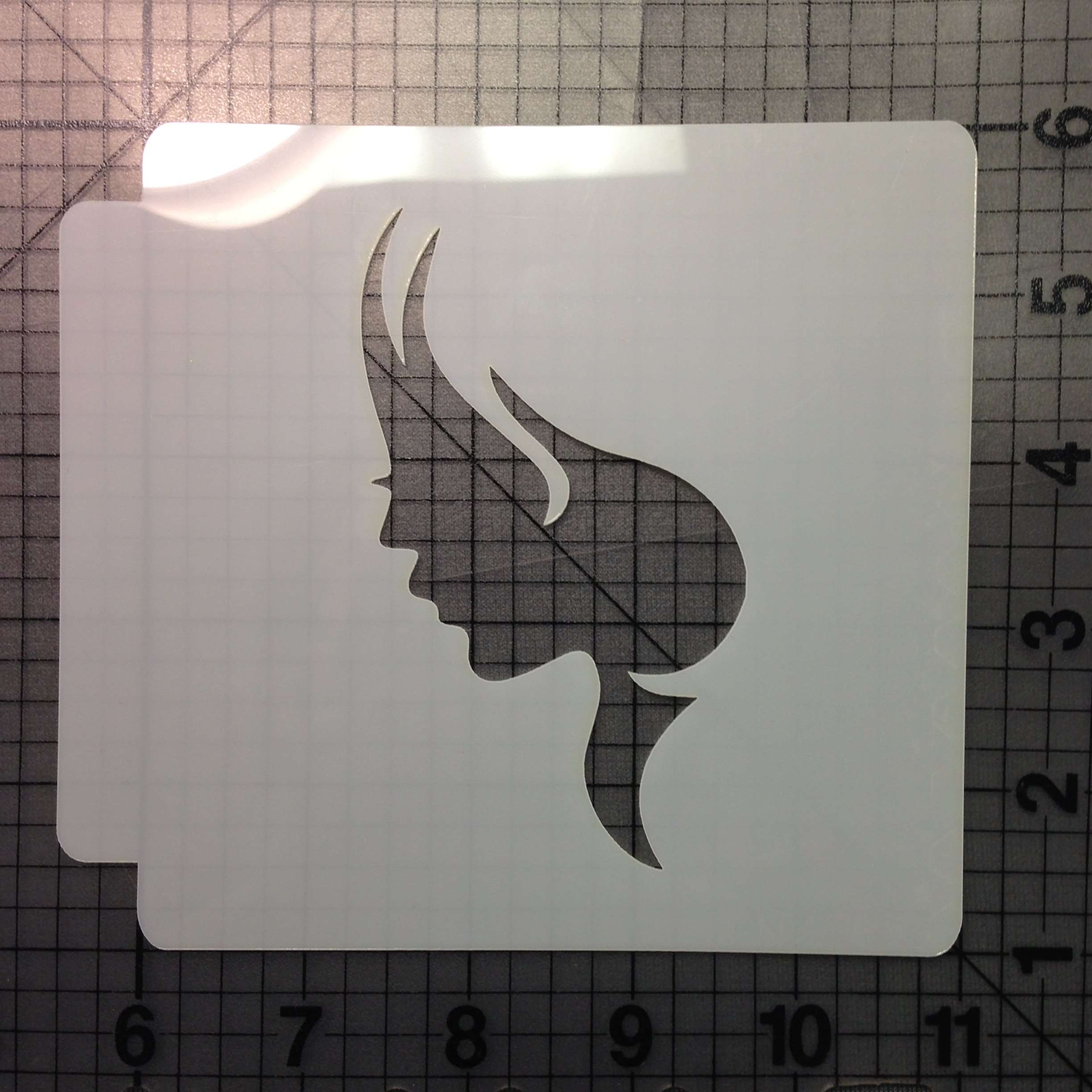 Woman Face 102 Stencil JB Cookie Cutters